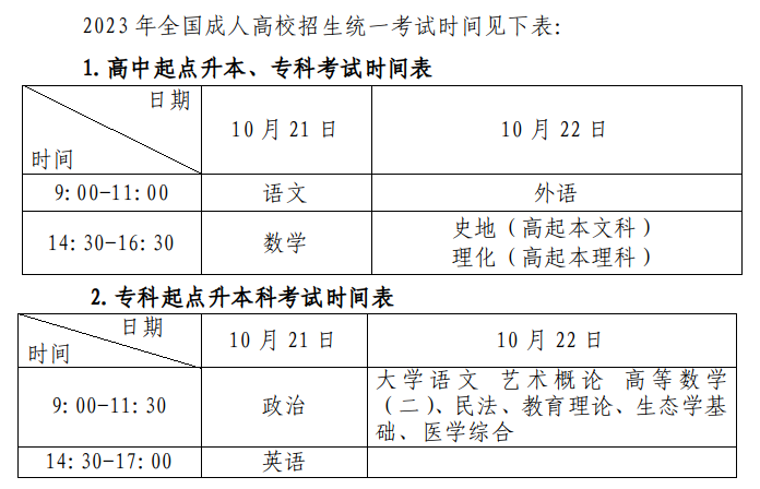 深圳市教育局关于做好深圳市2023年成人高考报名工作的通知